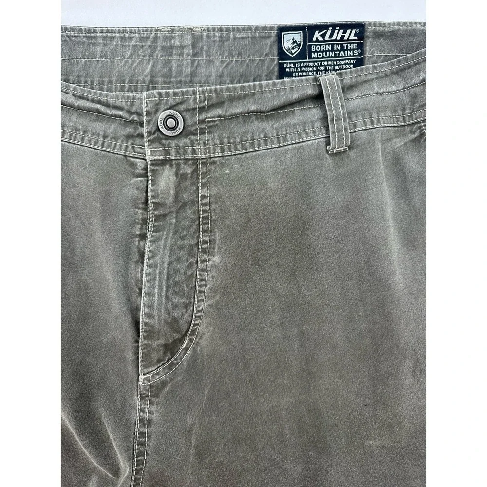 Kuhl Vintage Patina Dye Cargo Shorts Gray Hiking Outdoor Utility Mens Size 40